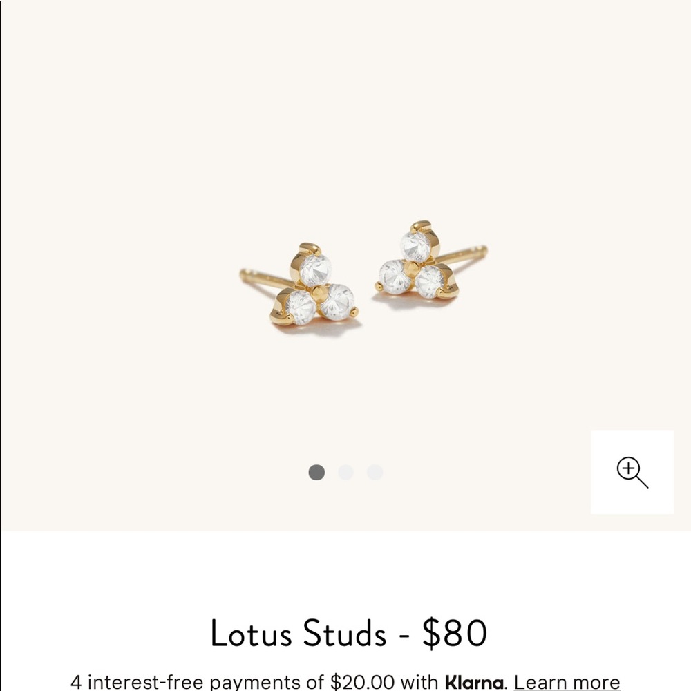Lotus Sapphire Studs 14k Gold